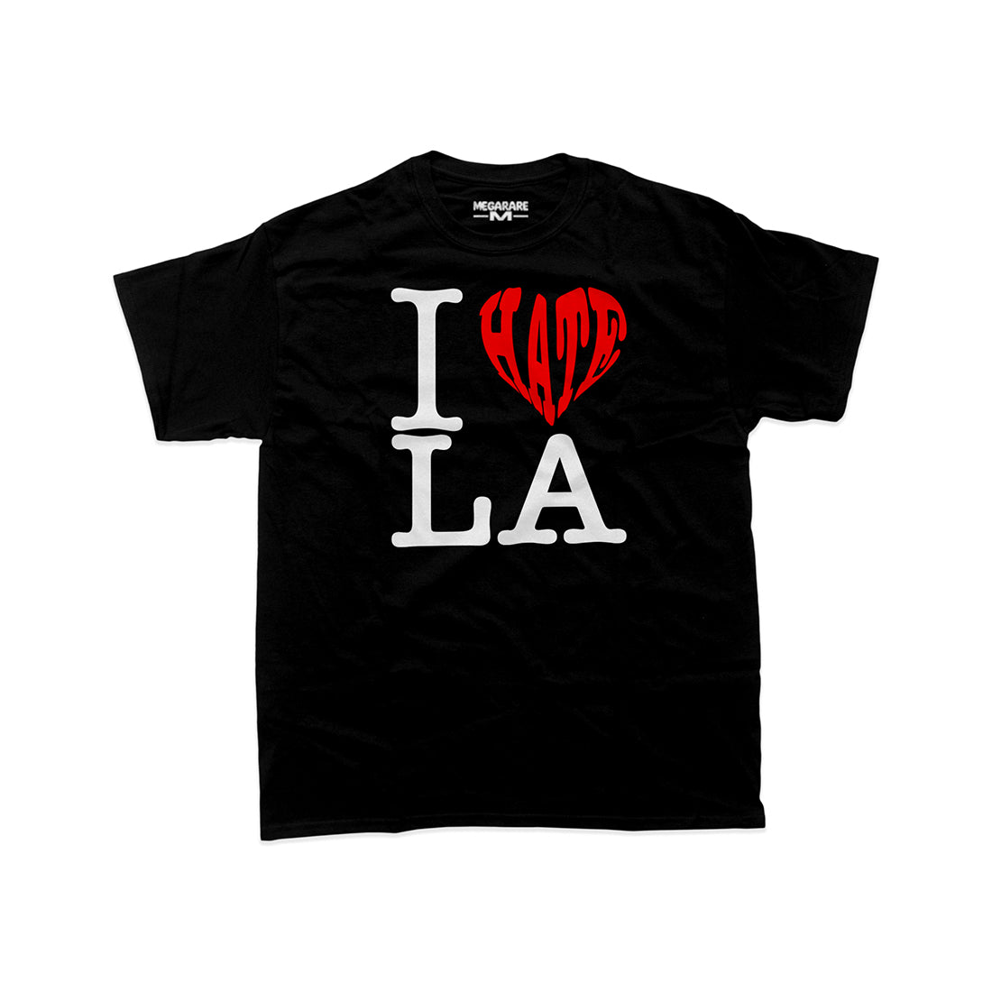 I LOVE/HATE LA T-SHIRT BLACK RED