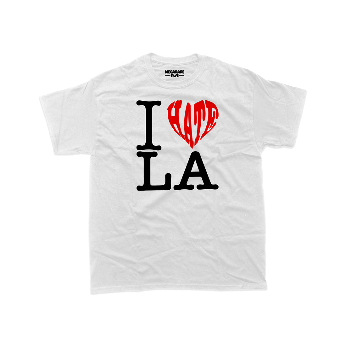 I LOVE/HATE LA T-SHIRT WHITE RED