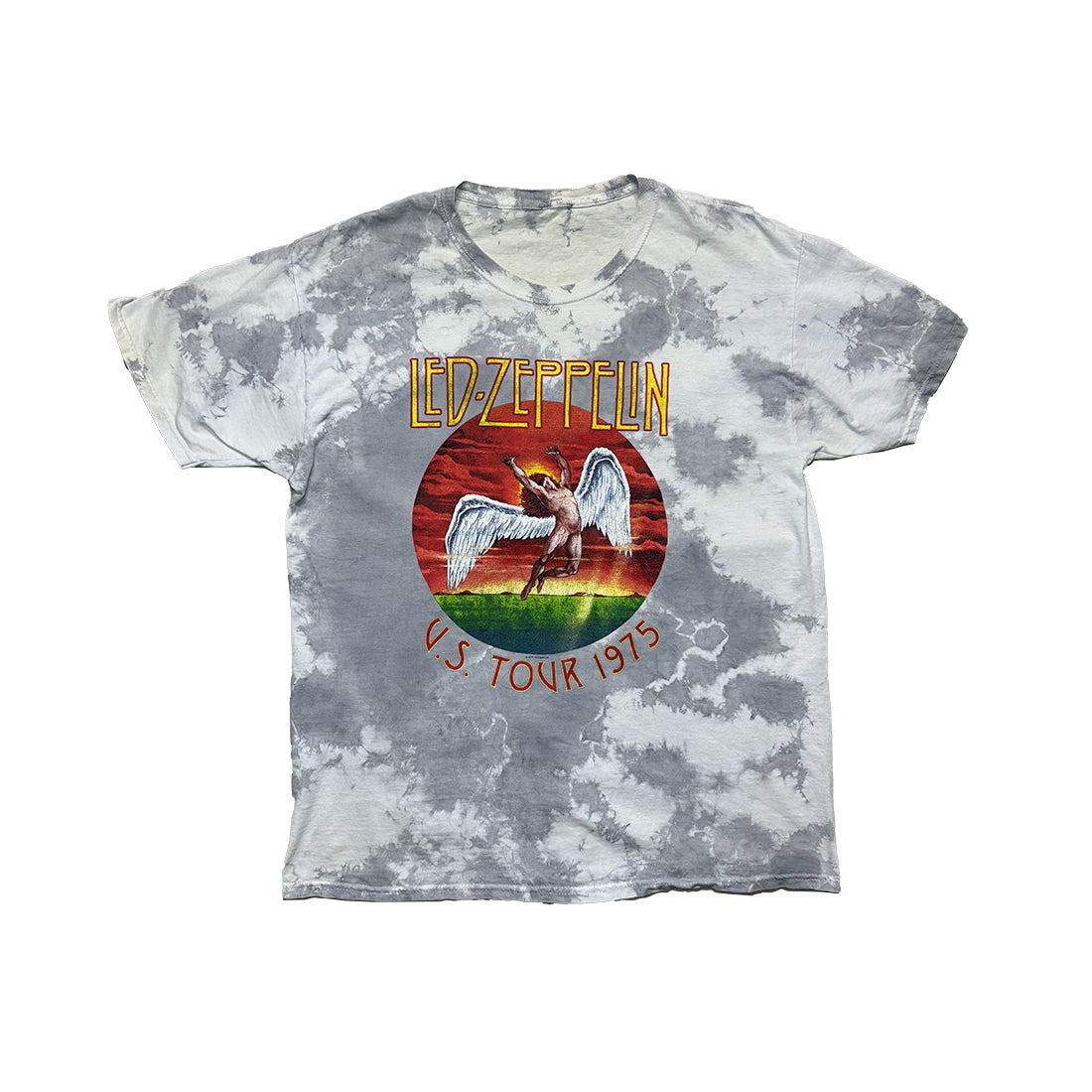 TIE DYE LED ZEPPELIN US TOUR 1975 T-SHIRT - PRE-OWNED
